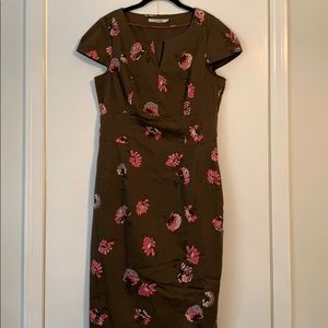 Fitted floral dress, Boden, sz IS 10L LAST CHANCE
